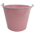 Metal bucket  GECO 20092, 5 lit., pink