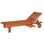 <p>Lounger LEQ LANGELAND, 196x71x28/81 cm, wooden</p>