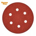 Sanding disk GermaFlex KND 150 mm, A040, 6 holes, Velcro