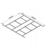 Floor construction for house Strend Pro, for 2172912, 102x217 cm