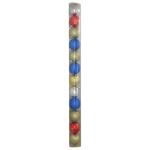 Decorations Xmas N4B 6012, 12 pcs, M01/05, gold/blue