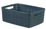 Laundry basket Curver® JUTE S 5L, anthracite, 27x11x20 cm