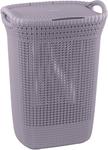 Laundry basket Curver® KNIT 3676 57L, light violet, 45x61x34 cm