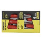 Screwdriver set  6pcs
 Strend Pro (-) 5x75, 6x100, 6x125, 8x150
(+) PH1x75, PH2x100