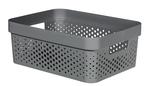 Laundry basket Curver® INFINITY RECYCLED 11L, anthracite, 36x14x27 cm