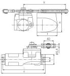 Door closer Brano K-214 14 • 42-70 kg, L-105 mm, SB