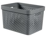 Laundry basket Curver® INFINITY RECYCLED 17L, anthracite, 36x27x22 cm
