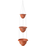 Hanging flover pot cascade I 2+3 Roma, brick
