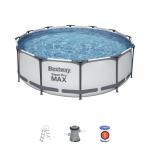 2.TRIEDA Bazén Bestway® Steel Pro MAX, 56418, kartušová filtrácia, rebrík, 366x100 cm