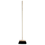 Floor broom 250 mm (BLACK) + wooden handle 1200 mm