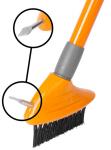 Brush Strend Pro, cleaning, for paving, 4-piece set, with telescopic handle, weed remover, brush 3x1