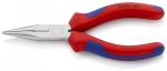 Klieste KNIPEX 25 05 140, 140mm, polgulate, rovne, pre radiotechniku, CrV