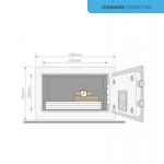 Safe Yale YSV/170/DB2 Value, mini, black