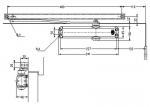 Door closer Brano P100L/11 • pinion, BB