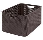 Laundry basket Curver® STYLE L, mocha, 44x23x33 cm