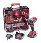 Screwdriver Worcraft CD-S20LiWT ShareSYS, 20V Li-ion, 2x 2.0 Ah battery + charger, metal chuck, in c