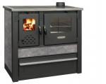 Panonia stove, grey, right outlet