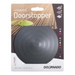 Door stop DOORSTOPPER, plastic for the door, on the floor, grey