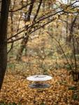 Feeder Birdyfeed Round, Stone gray, 29,4x25,8x12,2 cm, for birds