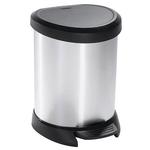 Trash bin Curver® DECO BIN 05L, silver/black