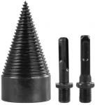 Strend Pro, splitting wedge, cone, 50 mm, 2x adapter, for wood