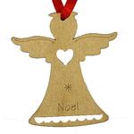 Christmas decorations MagicHome, Angel Noel, gold, pkg. 5 pcs