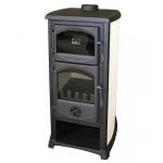2.TRIEDA Kachle Thalia Cucina, béžová, 8,3 kW, 106 cm, liatina/šamot, s pecou