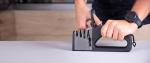 Sharpener MagicHome, for scissors and kitchen knives, grinder, 4in1, black