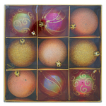 Decorations Xmas HU3 7009, 9 pcs, M10 copper