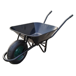 Wheelbarrow metal 60 lit. (inflatable wheel)
black container / black frame