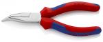 Klieste KNIPEX 25 25 160, 160mm, polgulate, zahnute, pre radiotechniku, CrV