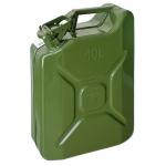 2.TRIEDA Kanister JerryCan 20 lit, kovový, na PHM, GS/TUV, zelený, RAL6003