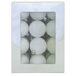 Decorations Xmas N26 6024ABY, 24 pcs, white