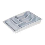 Cutlery tray Curver® 159614, gray/black, 6.4x30x42 cm