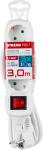Cable GERMAN socket Strend Pro GER DG-803BK 3 m, 3 sockets, HUN, ROM, SRB, CRO + switch