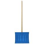 Snow shovel AIX metal, with handle brown/blue