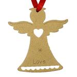 Christmas decorations MagicHome, Angel Love, gold, pkg. 5 pcs