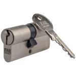 Cylinder lock FAB HOME 2.00** /DNs 30+45, 3 keys, standard, satin nickel0500000090043
