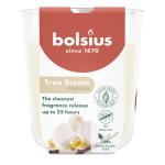 Candle Bolsius True Scents, vanilla, 80x73 mm, in glass