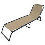 Sunbed GRENADA, 190x60x24 cm, brown