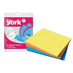 Sponge cloth York 024010, Swedish sponge, 17x15 cm, bal. 3 pcs