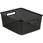 Laundry basket Curver® Your Style M, Off Dark brown, 35x30x13 cm