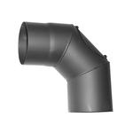 Smoke pipe elbow HS.CO 090/120/1,5 mm, with opening for cleaning