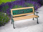 <p>Garden bench MINI JUMANJI, metal/wood, small</p>