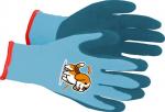 Gloves Strend Pro, children's, boys', with dog, blue, garden, with blister, size 5