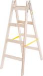 Strend Pro wooden stepladder, 2nd quality, 4 rungs, 1.30 m, max. 150 kg