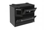 Stove 701-G OMEGA Kuzine, with glass, black, right outlet