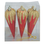 Decorations Xmas N3 L301206BS, 6 pcs, B03/Y01a red