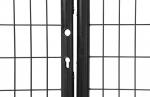 Gate Strend Pro METALTEC DUO, 3580/1950/100x50 mm, anthracite, double-winged, for garden, ZN+PVC, RA