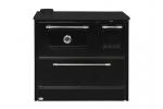 Stove 701-G OMEGA Kuzine, with glass, black, left outlet